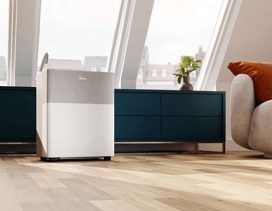 Midea PortaSplit im Wohnraum